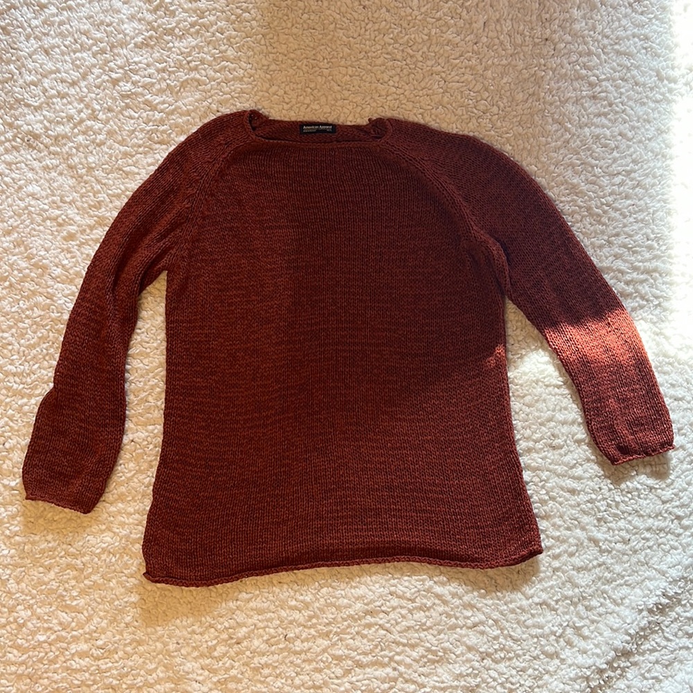 Rust American Apparel light sweater